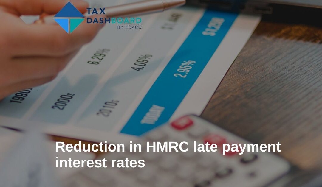 Reduction in HMRC late payment interest rates
