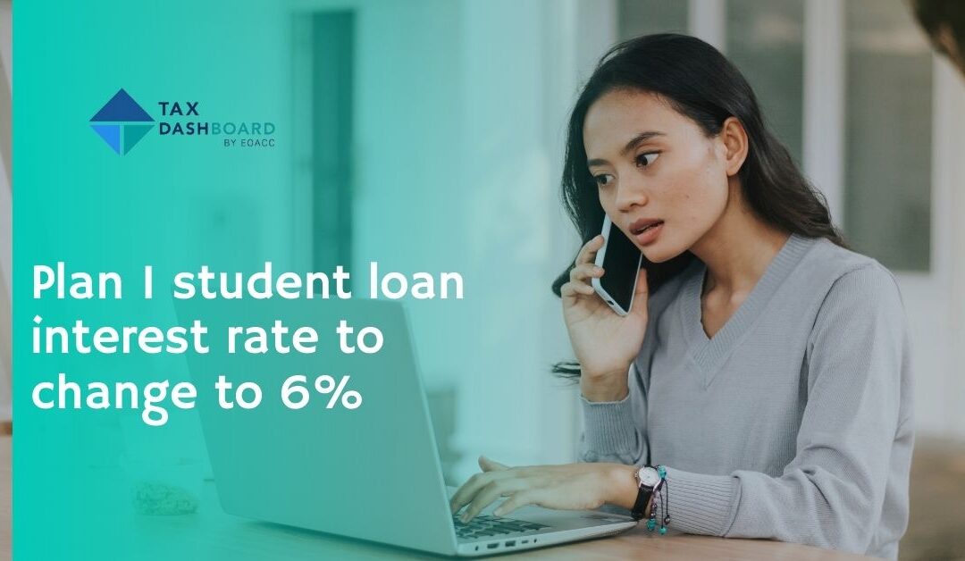 Plan 1 student loan interest rate to change to 6%