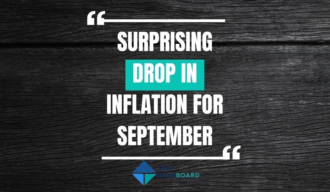 Surprising drop in inflation for September