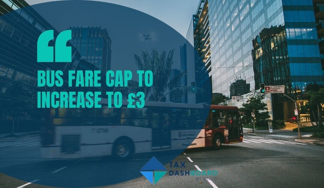 Bus fare cap to increase to £3