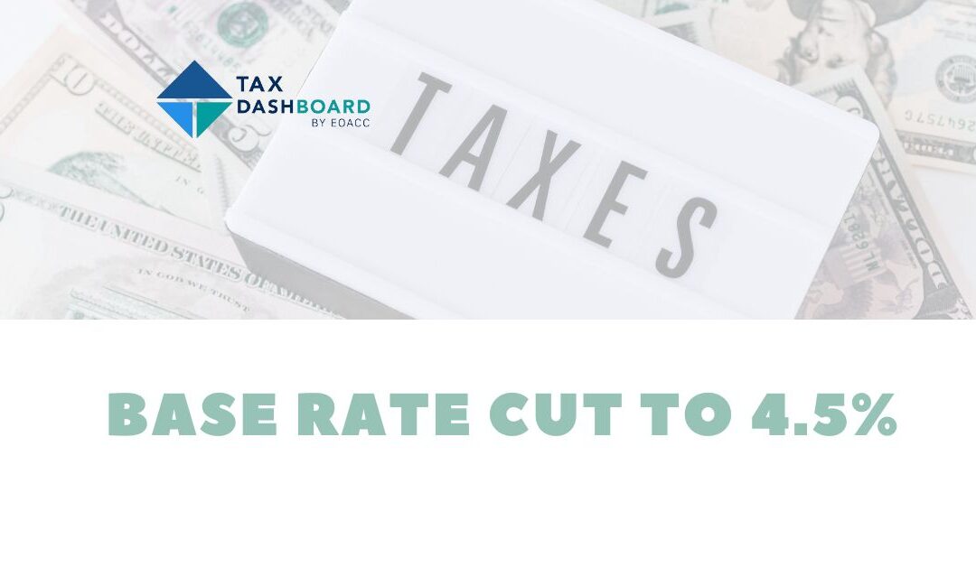 Base rate cut to 4.5%